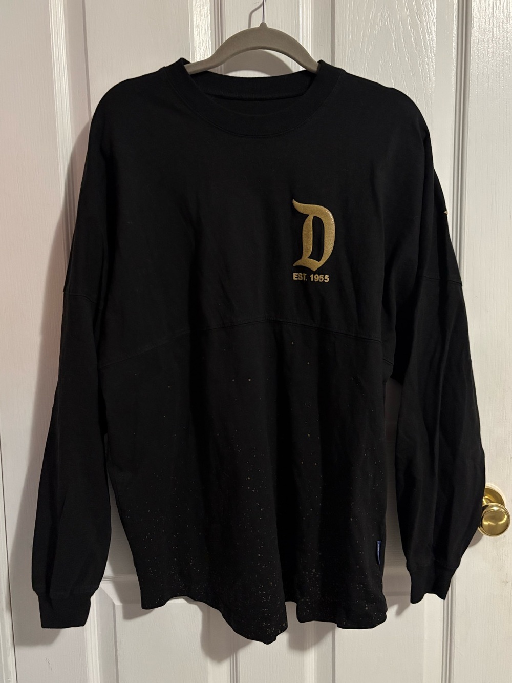 Disneyland Metallic Gold and Black Unisex Spirit Jersey